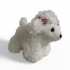 Ugató Plüss kutya –  fehér 17 cm