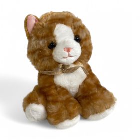 Plüss cica – Tigriscsíkos 20 cm