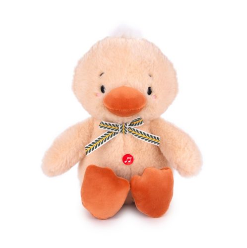 Plüss kacsa hanggal – ülő, 25 cm