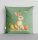 Húsvéti zöld párna – nyuszis, tojásos díszpárna, 36 cm