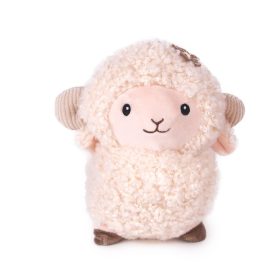   Plüss világos bárány – ölelhető bárány figura hanggal, 22 cm