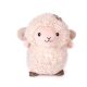 Plüss világos bárány – ölelhető bárány figura hanggal, 22 cm