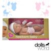 DOLLS WORLD Újszülött kislány baba (38 cm)
