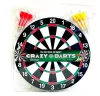 Darts játék 37 cm átmérőjű táblával és 6 db fém nyíllal