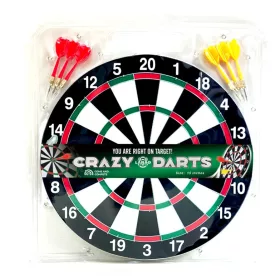   Darts játék 37 cm átmérőjű táblával és 6 db fém nyíllal