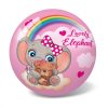 Labda, zsiráf, elefánt, panda, 14 cm