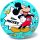 Labda - Disney, Mickey egér, 23 cm