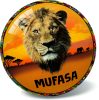 Labda - Disney, Mufasa, Oroszlánkirály, 23 cm