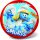 Labda - Hupikék törpikék, The Smurfs, 23 cm