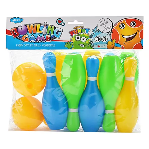 Bowling készlet – 10 bábu, 2 golyó