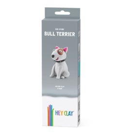 Hey Clay, Gyurma készlet, bullterrier, 3 tégely
