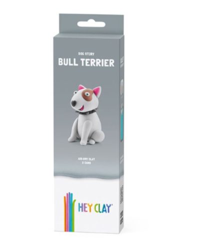 Hey Clay, Gyurma készlet, bullterrier, 3 tégely