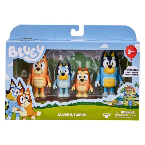 Bluey és családja – 4 darabos figura szett 