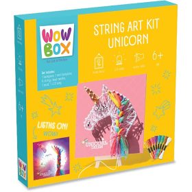   Wow Box: Led fény fonalkép készítő kreatív szett, unikornis