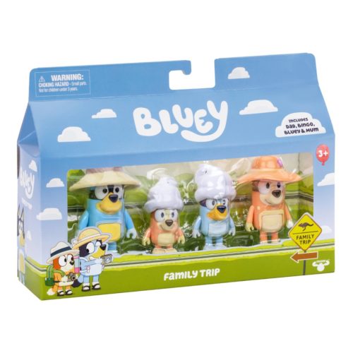 Bluey - Family Trip figura szett (4 darabos)
