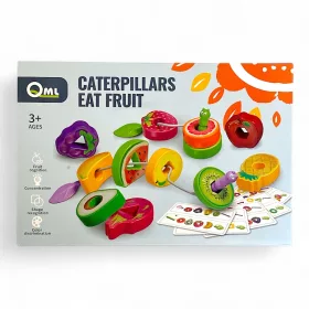   Caterpillars Eat Fruits - Gyorsasági, képfelismerő, gyümölcs felfűző játék