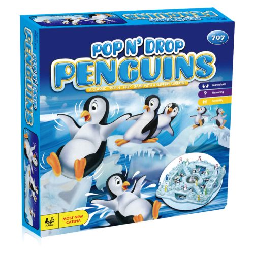 Pop n' Drop Penguins - Ki nevet a végén? Pingvines társasjáték