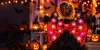 Halloween jelmez szárny, fénnyel és zenével